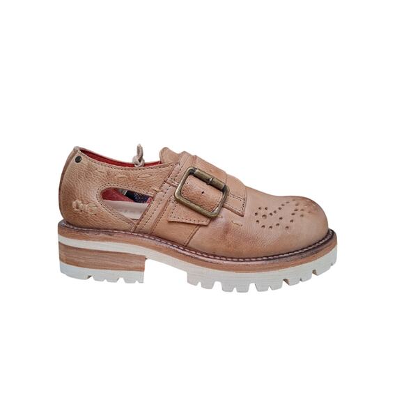 Bed Stu Women's size 6 Chunky Platform Whimsy Casual Leather Dagny Buckle Shoes - Picture 2 of 16